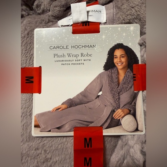 Carole Hochman Plush Wrap Robe - Picture 7 of 9